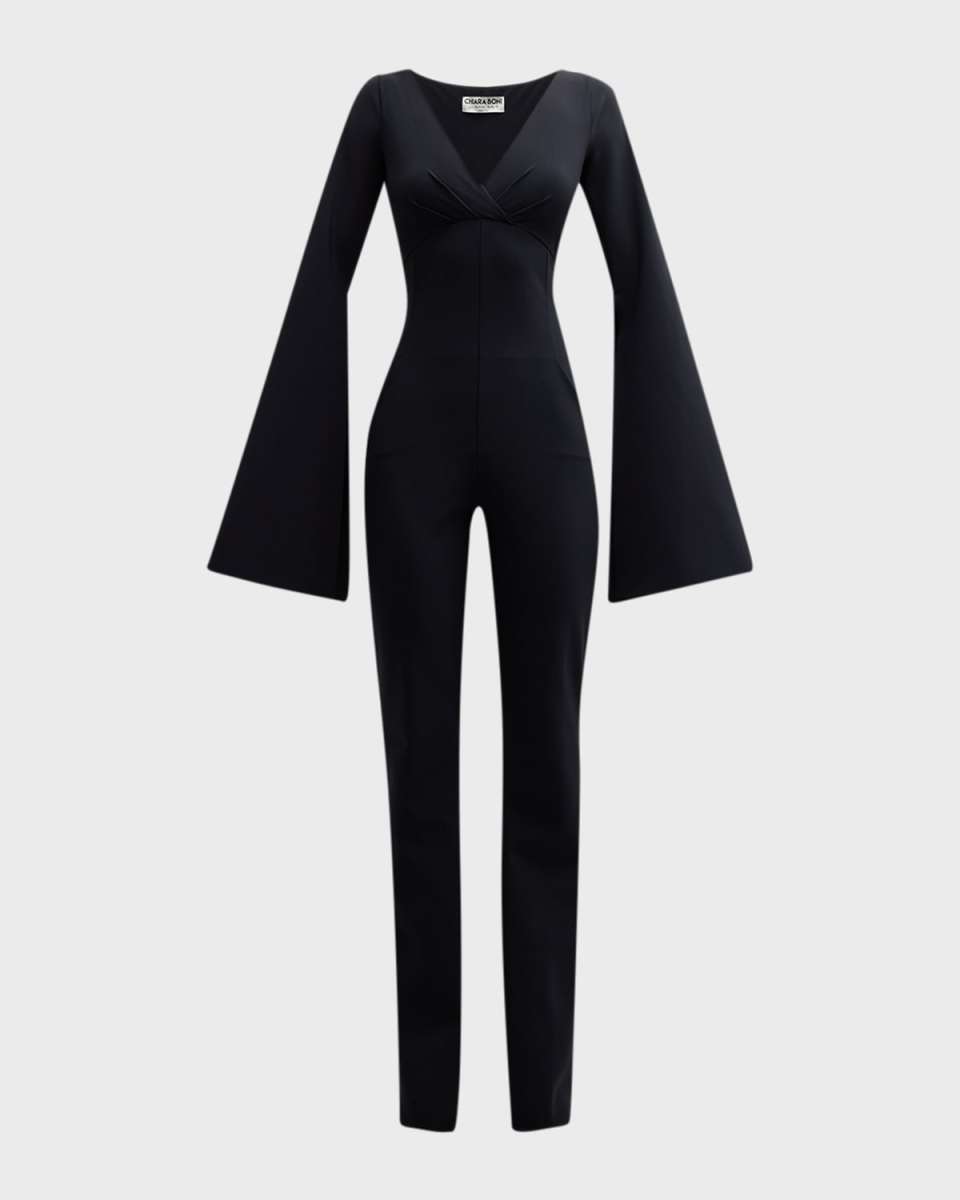 Esma Split-Sleeve Empire Jumpsuit